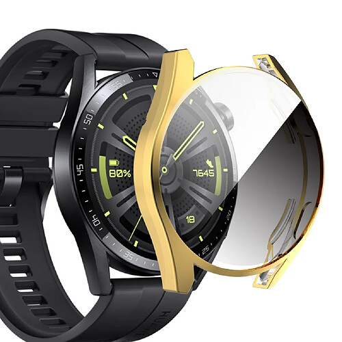 Coque en TPU antichoc, électroplaqué, or pour votre Huawei Watch GT 3 46mm