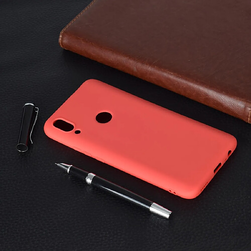 Wewoo Coque Souple Pour Huawei P Smart Z Candy Color TPU Case Rouge