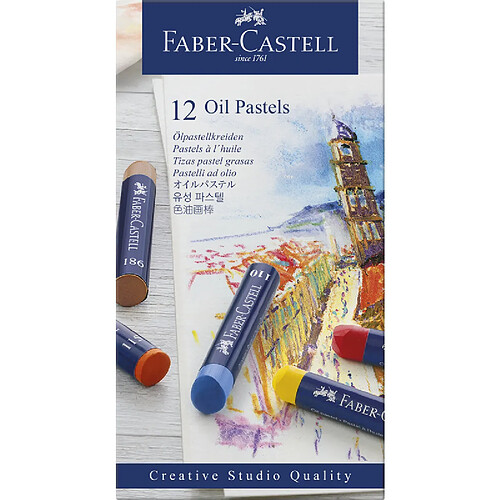 FABER-CASTELL Pastel à l'huile STUDIO QUALITY, étui de 12 ()