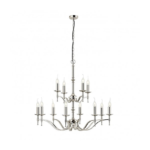 Interiors 1900 Suspension 12 ampoules Stanford, nickel