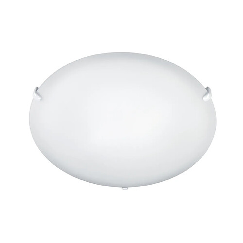 plafonnier - aric alva - e27 - diamètre 291 mm - blanc - sans lampe - aric 3970