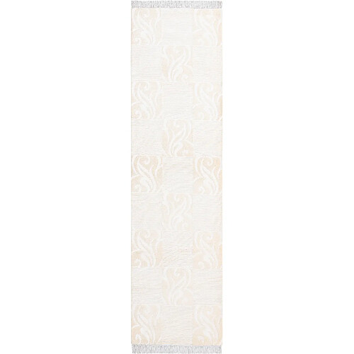 Vidal Tapis de couloir en laine 302x79 beige Darya