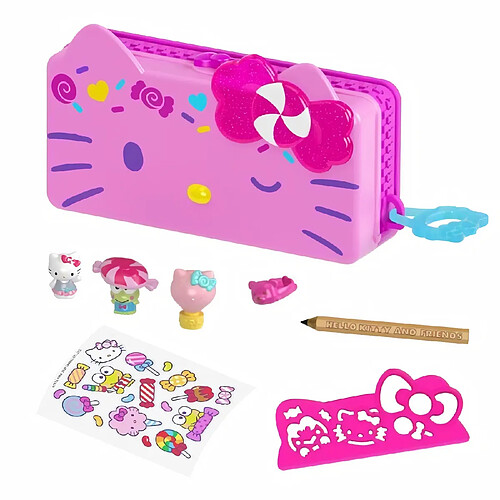 Mattel Poupée HELLO KITTY Coffret Fete a la Plage et Accessoires Surprises