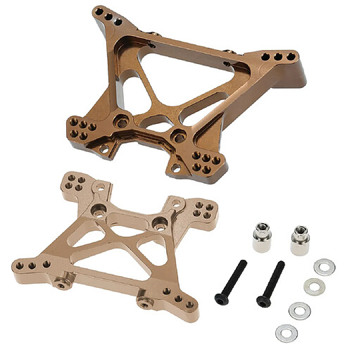 Tours D'amortisseur Avant Et Arrière En Aluminium Pour 1/10 SLASH 4x4 RC Car Titanium