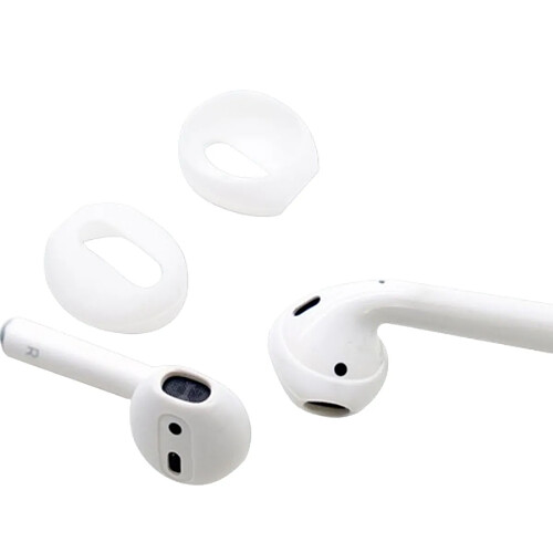 INF Bouchon D'oreille en silicone pour AirPods 1/2 génération White