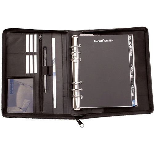 Binder bind Agenda modèle T3-1, format A5, sans calendrier, noir ()