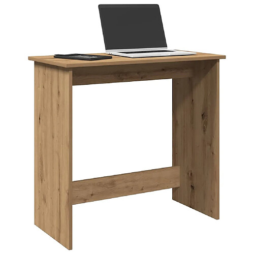 vidaXL Bureau chêne artisanal 80x40x75 cm bois d'ingénierie