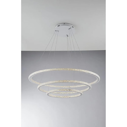 Fan Europe Suspension LED intégré Bryant blanc 150 Cm