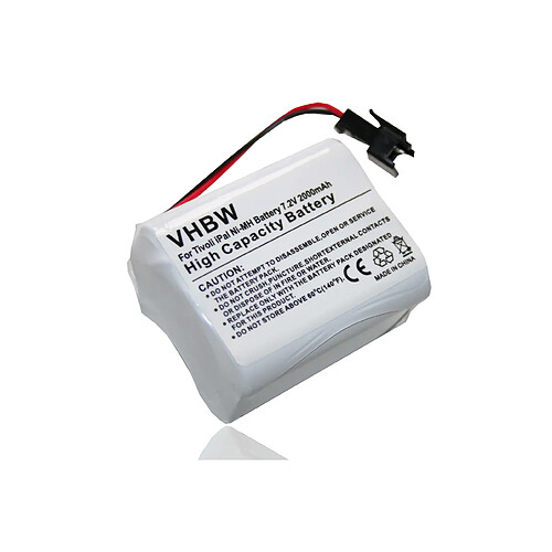 vhbw Batterie compatible avec Tivoli PAL MA-1, PAL MA-2, PAL MA-3, PAL+, iPAL MA-1, iPAL MA-2 radio (2000mAh, 7,2V, NiMH)