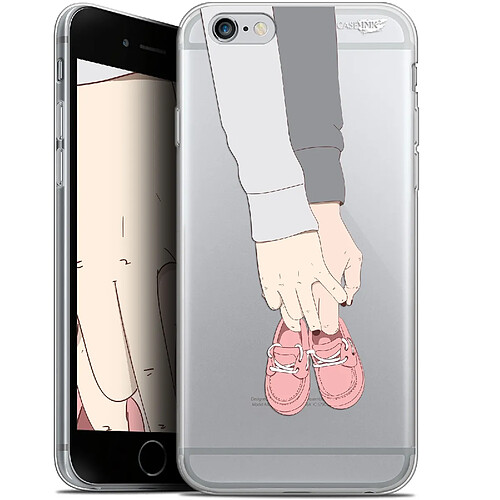 Caseink Coque arrière Apple iPhone 6/6s (4.7 ) Gel HD [ Nouvelle Collection - Souple - Antichoc - Imprimé en France] A Deux Mon Bébé