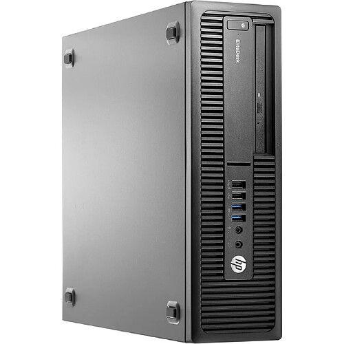 HP EliteDesk 800 G2 SFF i3-6100 8Go 120Go SSD + 500Go HDD DVD Win 10 Pro · Reconditionné