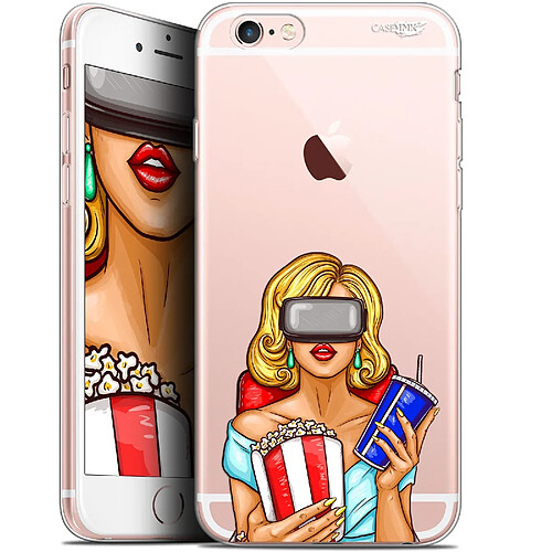 Caseink Coque arrière Apple iPhone 6/6s (4.7 ) Gel HD [ Nouvelle Collection - Souple - Antichoc - Imprimé en France] Au Cinema