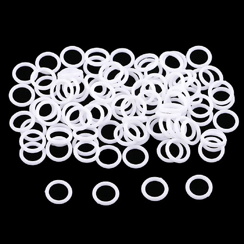 100 pcs en nylon soutien-gorge sangle régleur slider o ring lingerie couture artisanat blanc