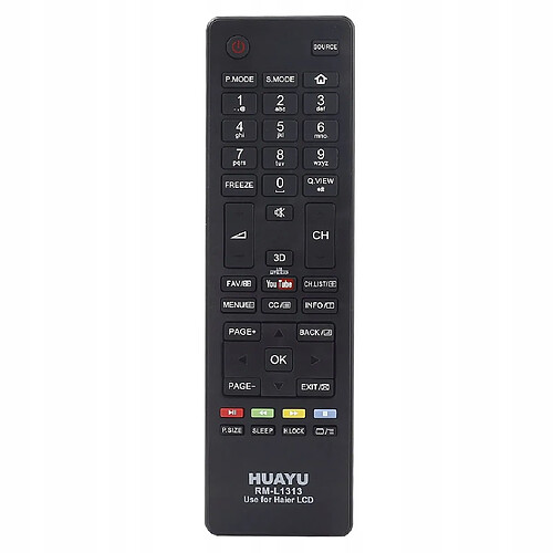 GUPBOO Télécommande Universelle de Rechange pour les comptes Haier TV HTR-A18M 55D3550 40D3500M 48D3500