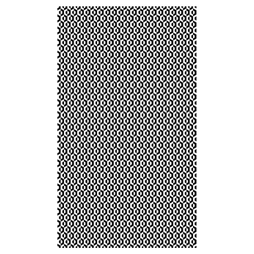 Alter Tapis de bain, 100% Made in Italy, Tapis antitache avec impression numérique, Tapis antidérapant et lavable, Optique - Modèle Adebunmi, 120x70 cm