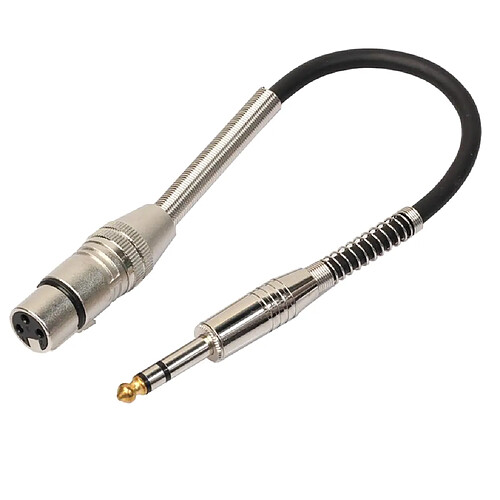 3Pin XLR À 6.35mm Convertisseur Adaptateur Câble Pour Microphone Stéréo Mic Câble de Conversion