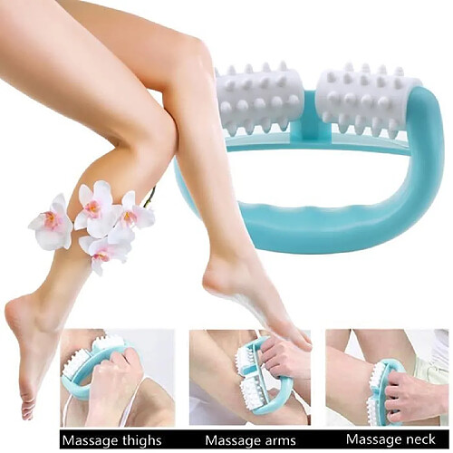 Roller Minceur Brosse du Corps Anti Cellulite,Rouleau Massage Soulager Tension - Minceur Visage,Épaule,Bras,Ventre,Hanches,Jambes