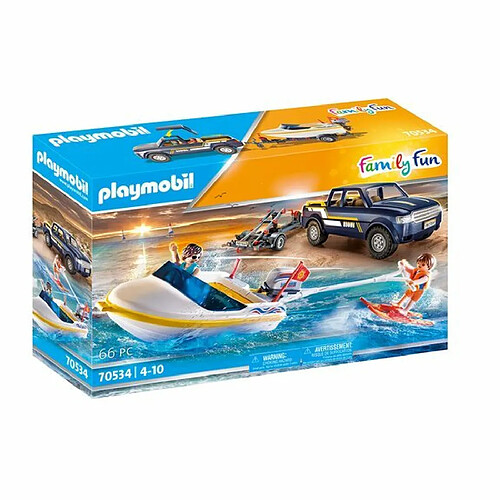 Playmobil® Véhicule tout terrain et bateau Playmobil Family Fun 70534