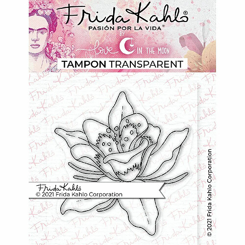 Youdoit Tampon transparent - Fleur exotique 1 - 9,5 x 6,5 cm