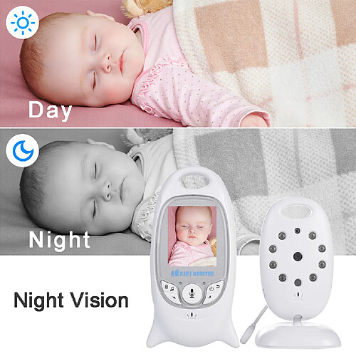 Universal Sans fil audio vidéo baby-sitter vision nocturne radio baby-sitter musique interphone IR 24 heures portable bébé caméra baby sitter