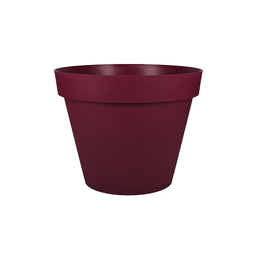 Pot de fleur rond Toscane Ø 60 x H.47 cm - Rouge bourgogne - Eda