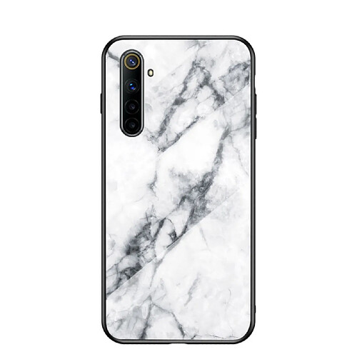 Coque en TPU combo de texture de marbre blanc pour votre Realme 6