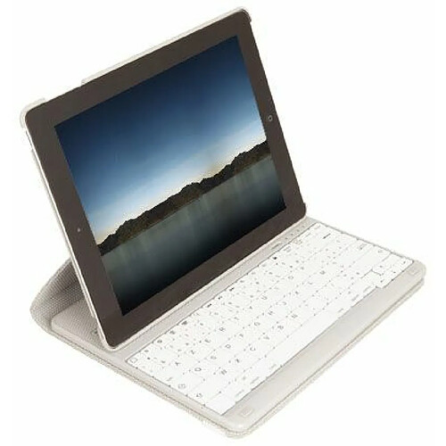 Urban Factory NKI07UF Etui folio en caoutchouc pour New iPad/iPad 2 9,7" Gris + Clavier Bluetooth