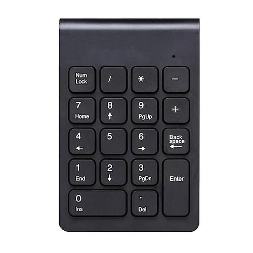 Clavier sans fil 2,4g pavé numérique pavé numérique, petit clavier noir