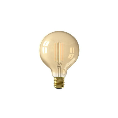 Ampoule LED connectée Calex Filament Globe ambré G95 E27 Or