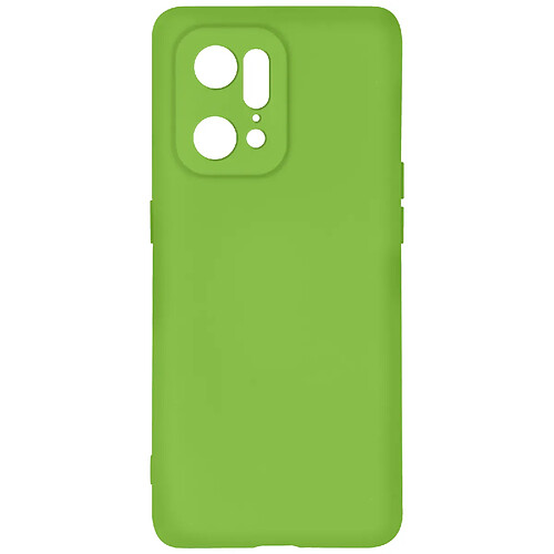 Avizar Coque Oppo Find X5 Pro Silicone Semi-rigide Finition Soft-touch Fine Vert