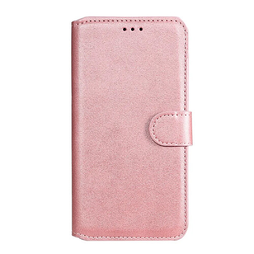 Etui en PU classiques magnétiques avec support or rose pour votre Xiaomi Redmi Note 9S/9 Pro Max/9 Pro