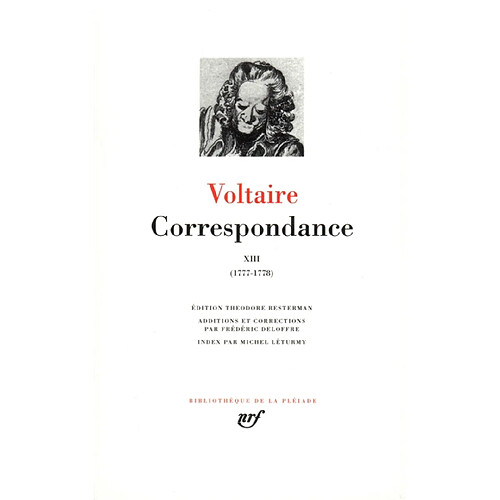 Correspondance. Vol. 13. Juillet 1777-mai 1778