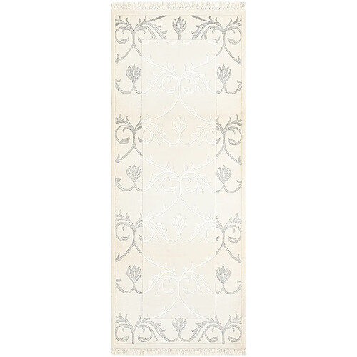 Vidal Tapis de couloir en laine 203x79 beige Darya