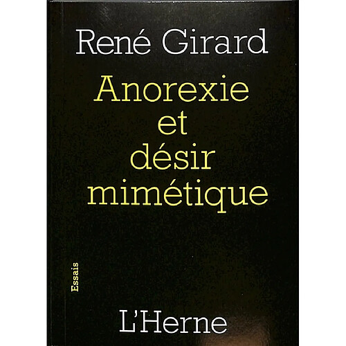 Anorexie et désir mimétique