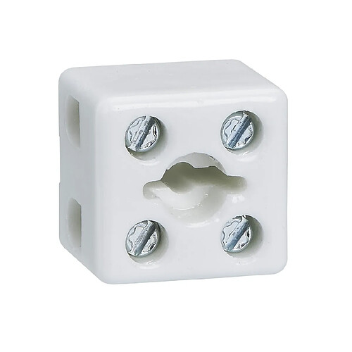 bloc de jonction - porcelaine bipolaire - 2.5mm2 - legrand 034334