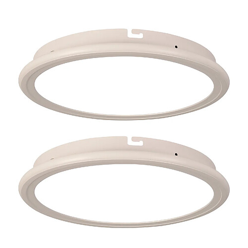 Stoex 2PCS Plafonnier Moderne De 30CM Lampe De Plafond Led D'Intérieur 6000K Luminaire Plafonnier Rond Blanc Pour Chambre À Coucher, Salle De Bain, Salon