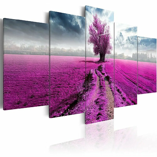 Paris Prix Tableau Imprimé Purple Land 100 x 200 cm