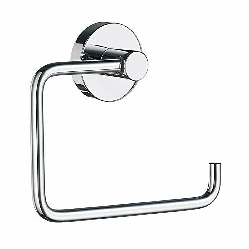 Smedbo HK341 Porte-Rouleau de WC Home sans abattant chromé Laiton, Argent, 14 x 9 x 5 cm