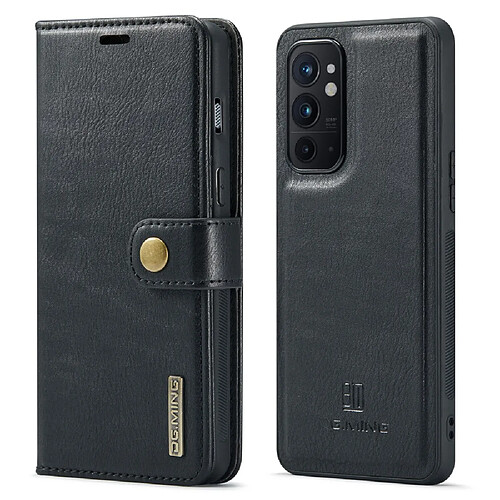 Etui en PU DG.MING absorption magnétique avec support, noir pour votre OnePlus 9RT 5G