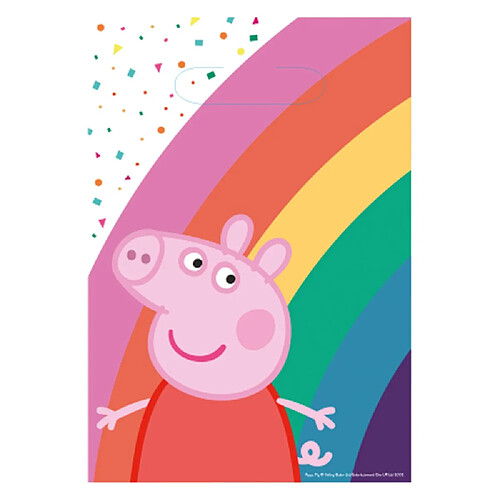 8 SACHETS CADEAUX EN PAPIER PEPPA PIG