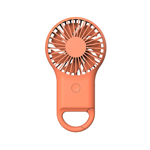 (Orange) Ventilateur Portatif Minimaliste Design Créatif Ventilateur Portable de Chargement Rechargeable Usb