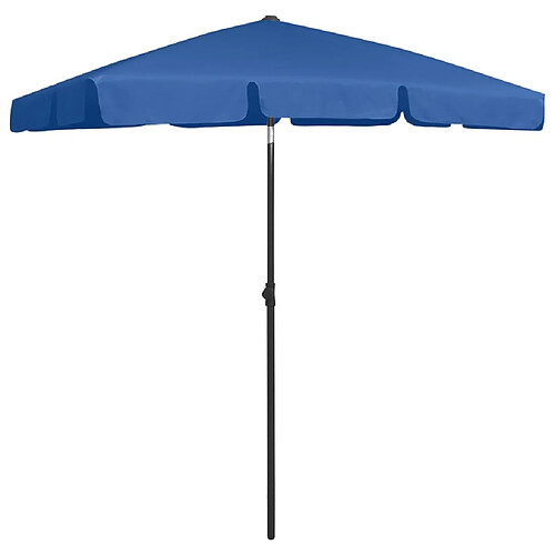 Maison Chic Parasol Jardin | Parasol de plage bleu azur 180x120 cm - GKD24079