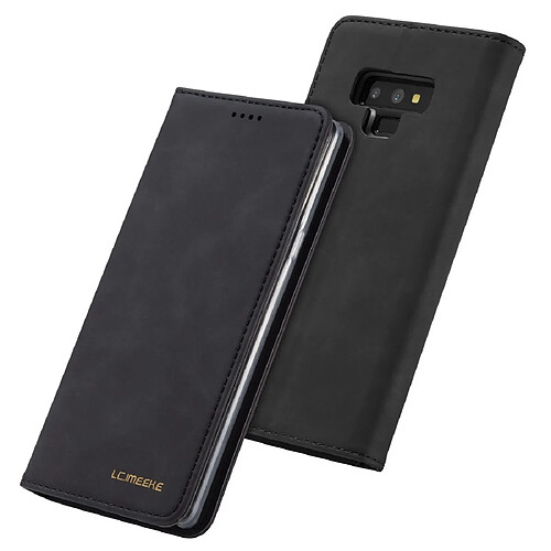 Wewoo Housse Coque Pour Galaxy Note9 LC.IMEEKE LC-002 Series Skin Hand Feeling PU + TPU en cuir à rabat horizontal avec support et fente carte et portefeuille noir