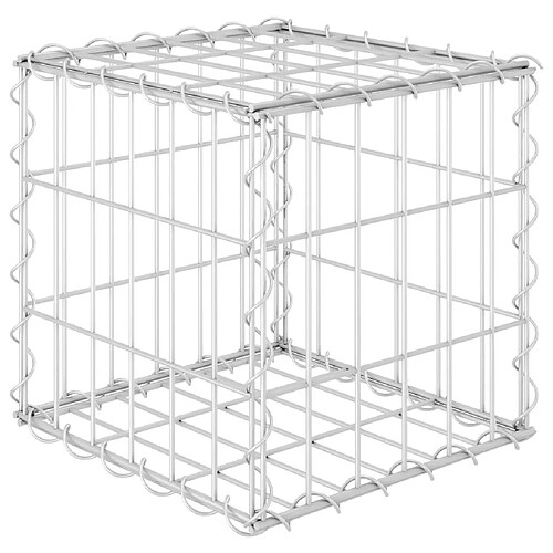 Maison Chic Jardinière,Lit surélevé - Bac à fleurs - pot de fleur cube à gabion Fil d'acier 30x30x30 cm -GKD27496