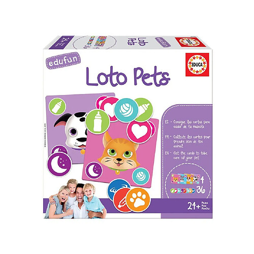 EDUCA BORRAS - Jeu de société Loto Pets