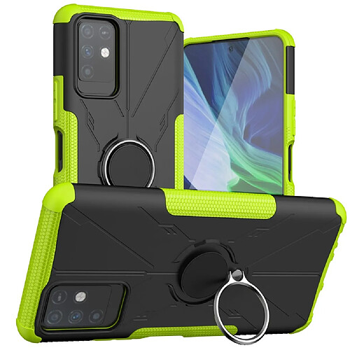 Coque en TPU 2-en-1, anti-choc avec béquille pour votre Infinix Note 10 - vert