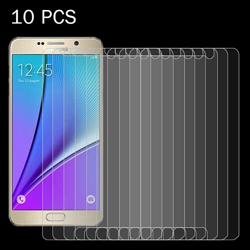 Wewoo Verre trempé pour Samsung Galaxy Note 5 / N920 10 PCS 0.26mm 9 H + Surface Dureté 2.5D Anti-Explosion Film