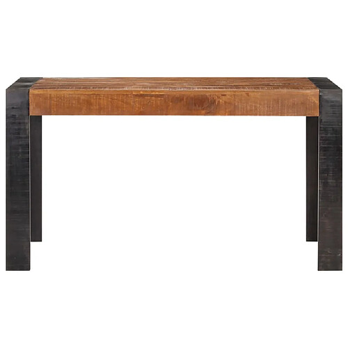 Maison Chic Table de salle à manger,Table à dîner 140x70x76 cm Bois de manguier brut -GKD25955