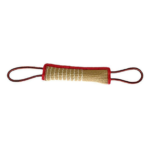 Jouet de coussin à mordre pour chien avec 2 poignées en corde Puppy Strong Linen Chew Training Interactive Playing Toys