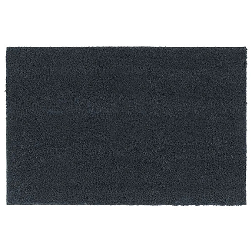 vidaXL Tapis de porte gris foncé 40x60 cm fibre de coco touffeté